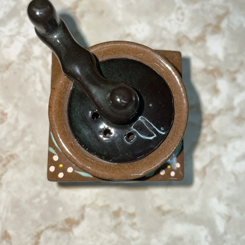 Vintage Tilso‎ Salt Shaker HandMill Square Japan